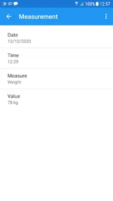 Body measurements - weight, BM android App screenshot 0